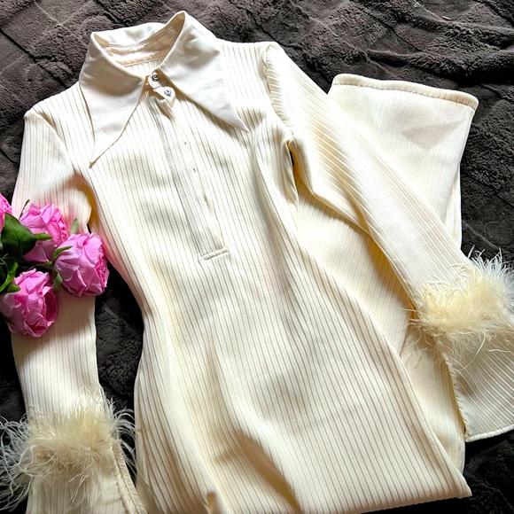 Winter Warm Cream Dress🧁 - Picture 2 of 3